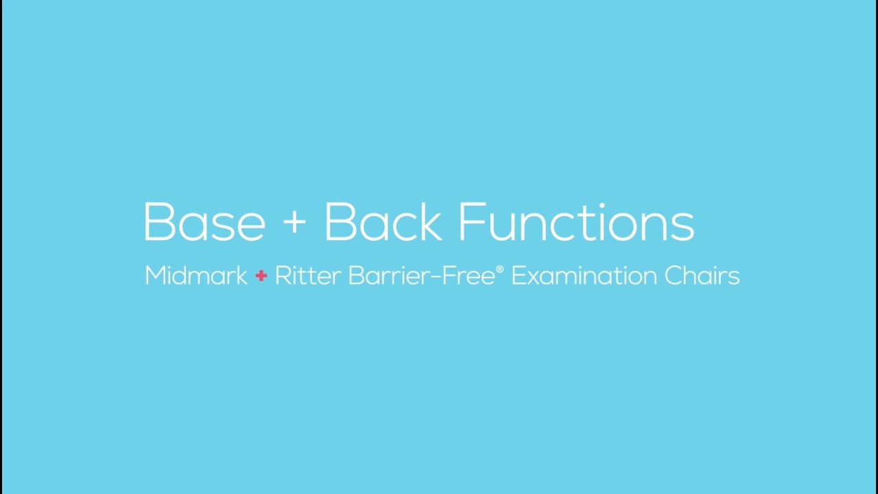 Смотровые кресла Midmark + Ritter Barrier-Free&reg;: функции основания и спинки