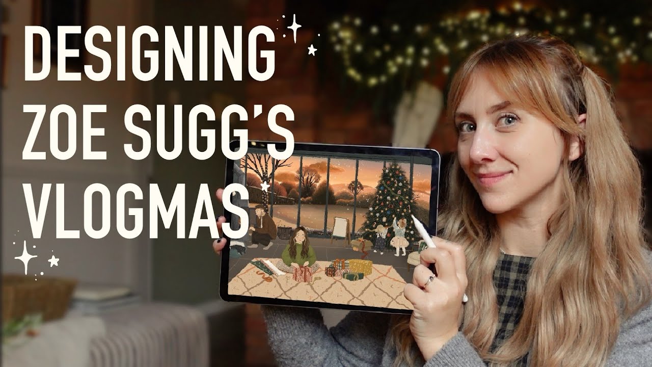 Как я создавала заставки для Vlogmas Зои Сагг (за кадром — работа иллюстратора) ✨✍🏻