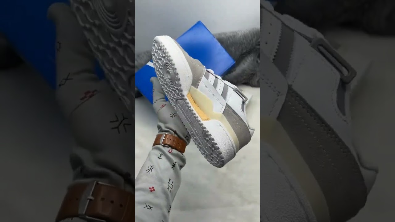 ADIDAS FORUM 84 LOW WHITE GREY (With ORIGINAL Box, Shoe Cleaner / StockX Kit & Socks 🧦