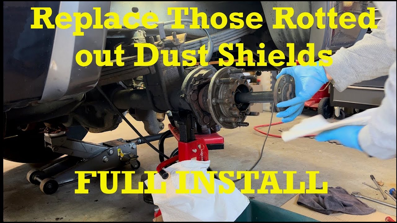 Replace Rusted Out Rear Brake Backing Plates F-250