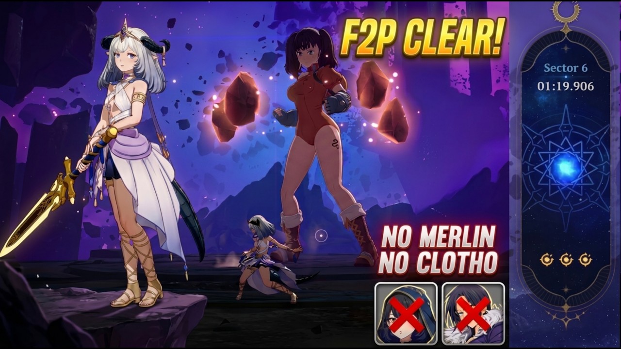 MANNIE LONGSOWRD BREAKS SECTOR 6! Timespace Junction Full Clear | Seven Deadly Sins: Origin