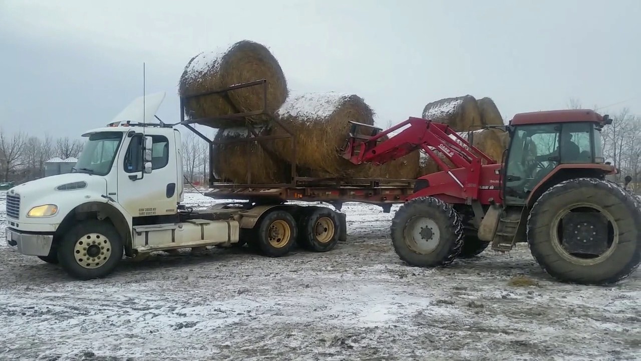 Hauling Round Bales