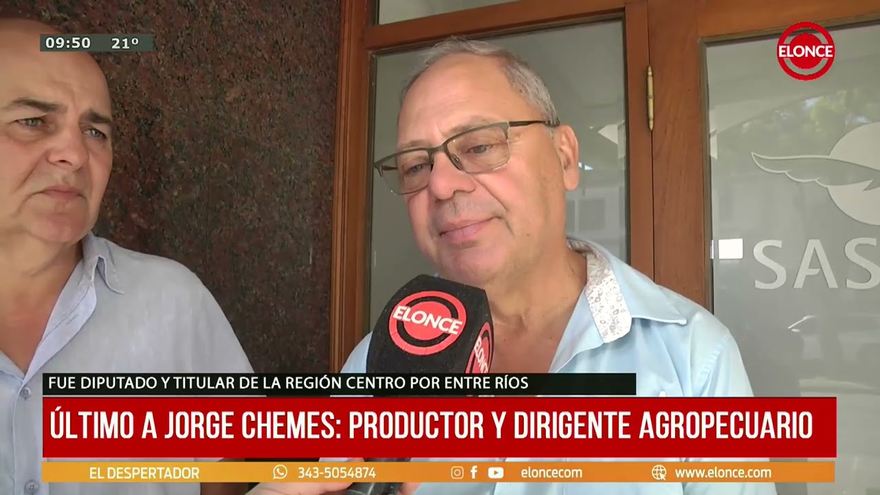Allegados brindaron su último adiós a Jorge Chemes - 23/02/26