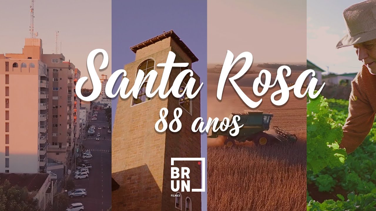 Linda homenagem para cidade - 88 anos Santa Rosa/RS