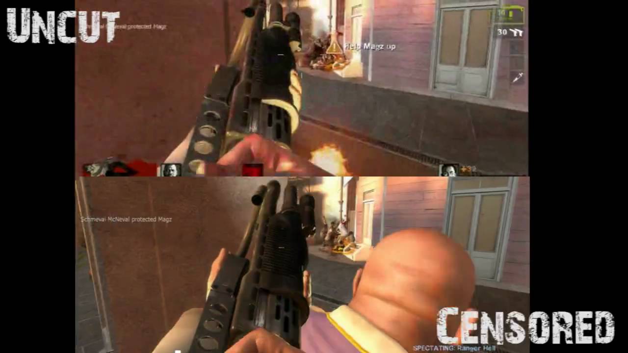L4D2: Censored vs Uncut