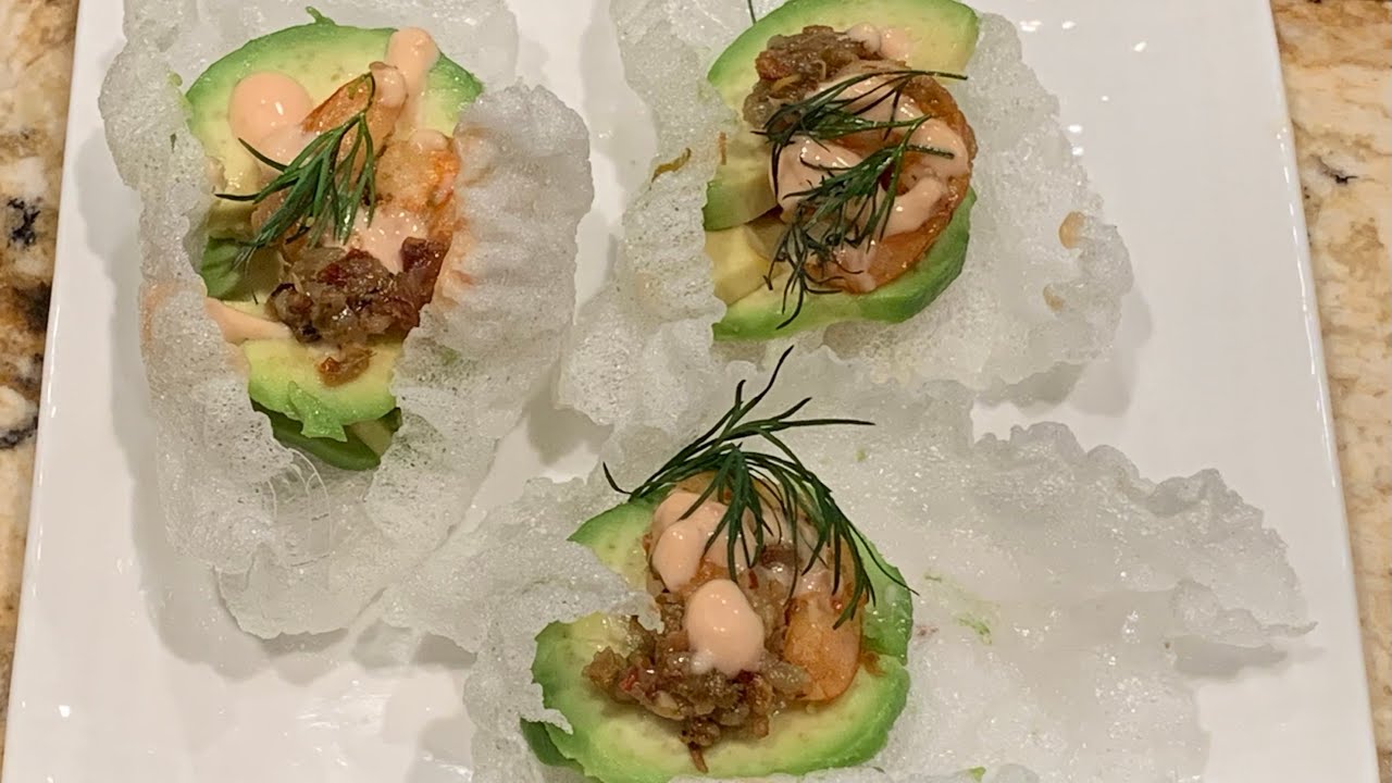 Avacado Shrimp Crunch Cups