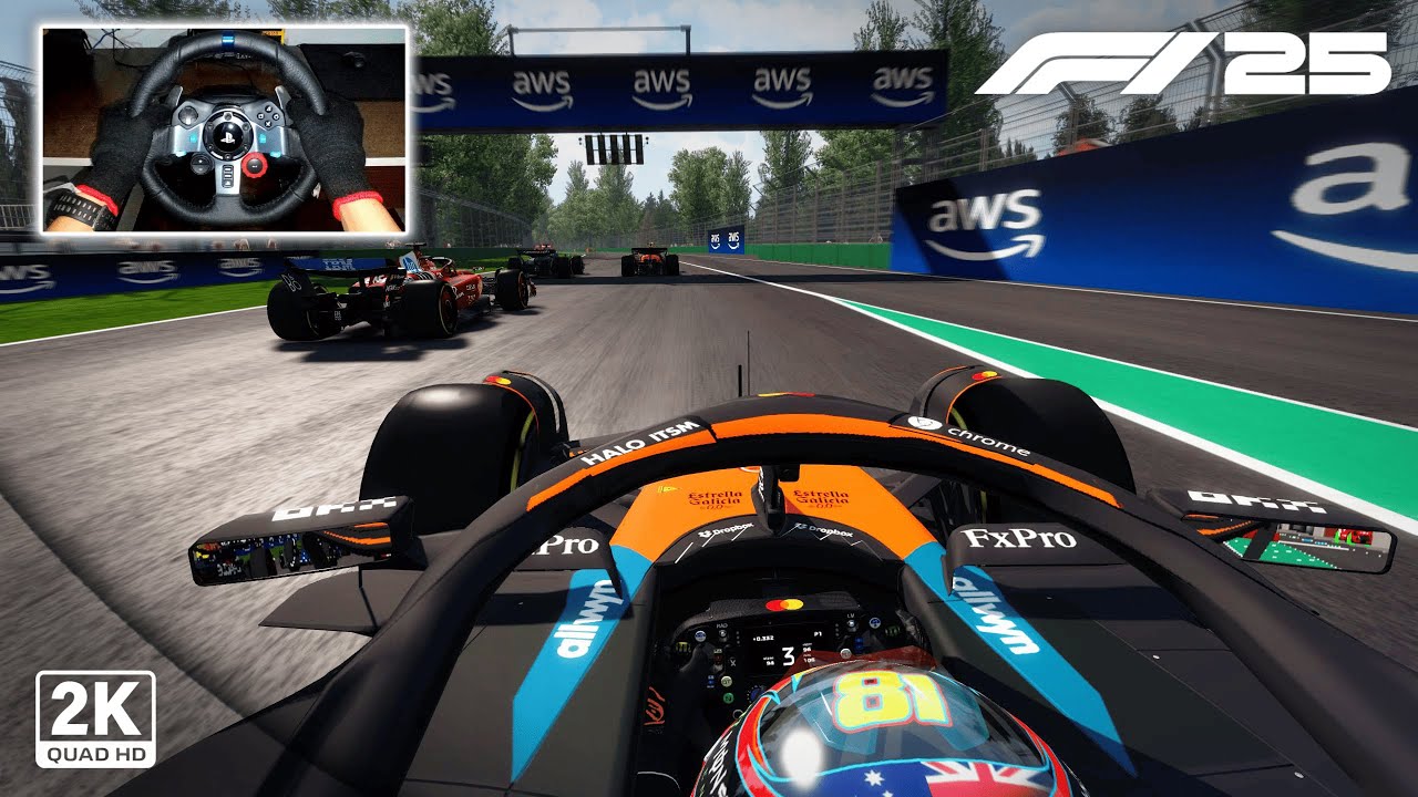 McLaren MCL39 by Oscar Piastri | F1 2025 MOD - Emilia Romagna Grand Prix | Logitech G29 Gameplay