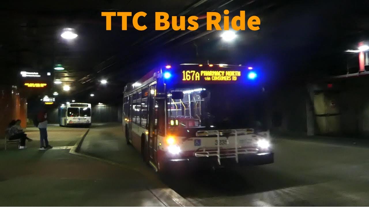 Toronto TTC 167A Pharmacy North Bus Ride - Full Route  (almost) 7/7/2023