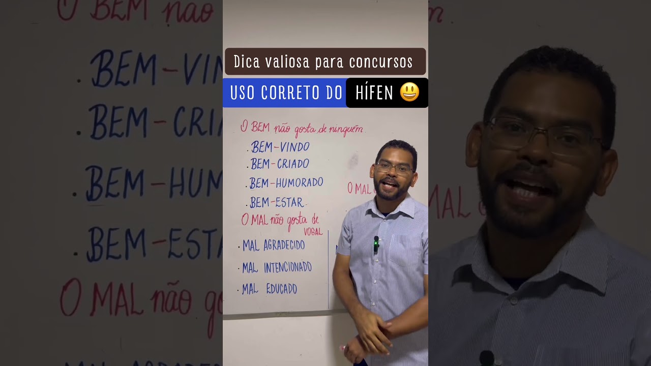Uso correto do h&iacute;fen ! #enem #educacaoemportugal #professor #estudosenem #matematica