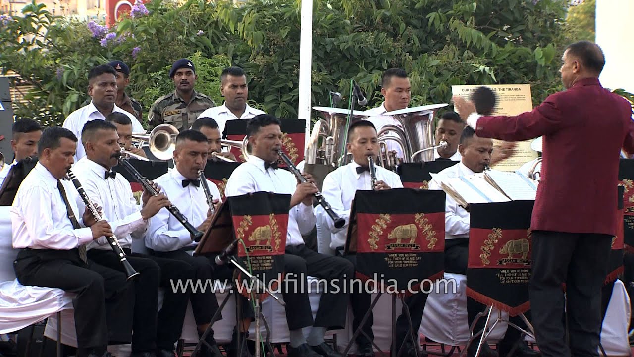 Indian Army Band performing medley during Kargil Diwas