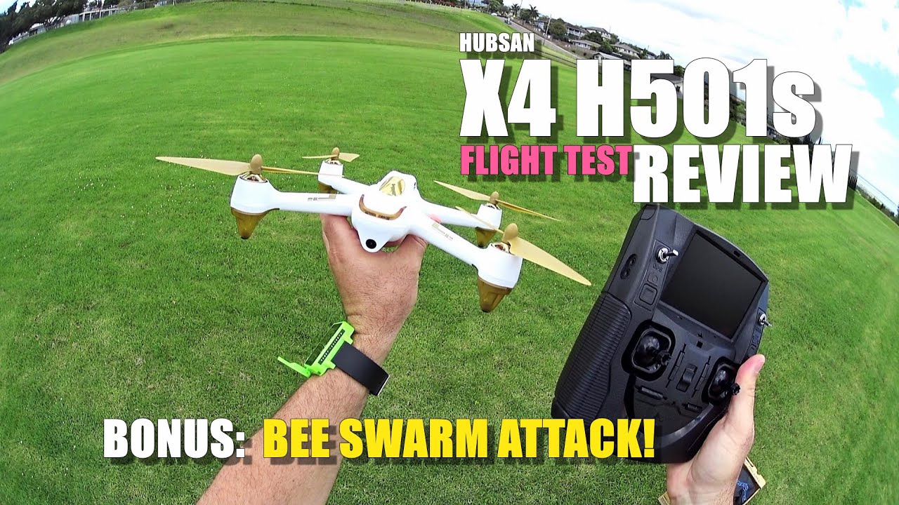 HUBSAN X4 H501s GPS QuadCopter Drone Review - Part 2 - [Flight Test, BEE ATTACK!, Pros & Cons]