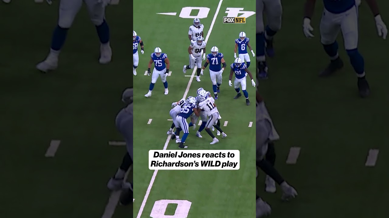 Anthony Richardson CAUGHT his OWN pass 😂 #NFL #football #colts