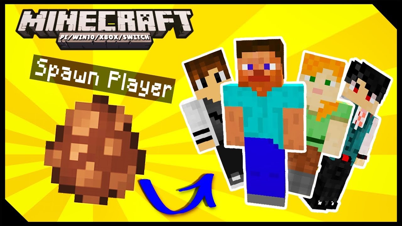 ✔How to Clone Yourself and Spawn Players in Minecraft PE!