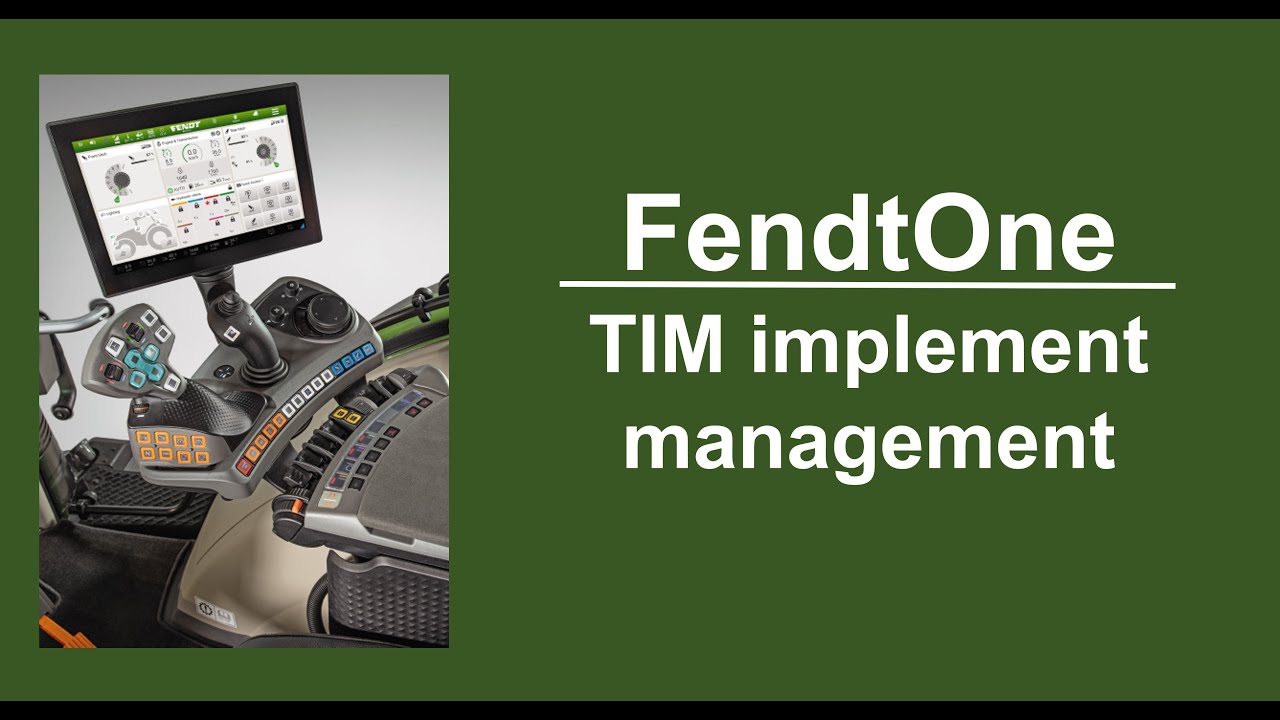 FendtOne TIM implement management