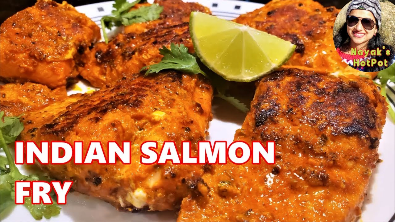 Salmon Fish Fry Indian Style | Spicy Salmon Fish Fry Konkani Recipe