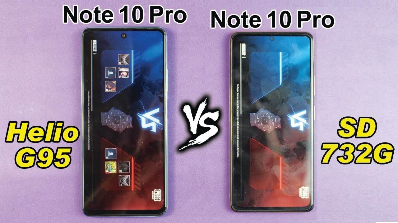 infinix Note 10 Pro vs Redmi Note 10 Pro PUBG MOBILE TEST - Helio G95 vs SD 732G PUBG TEST🎮