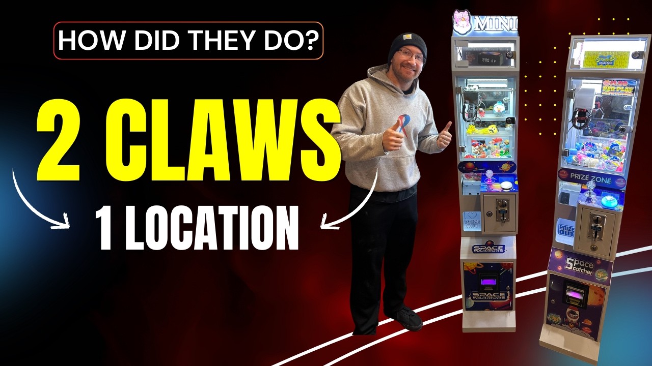 2 NEW Claw Machine Locations - HUGE COLLECTION DAY