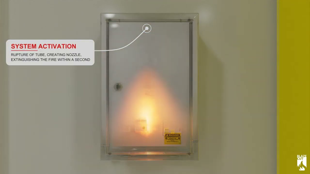 BlazeCut T Series Fire Suppression for Electrical Cabinets