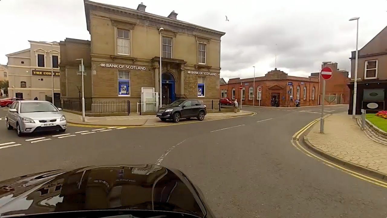 GoPro timelapse drive through Arbroath, Scotland
