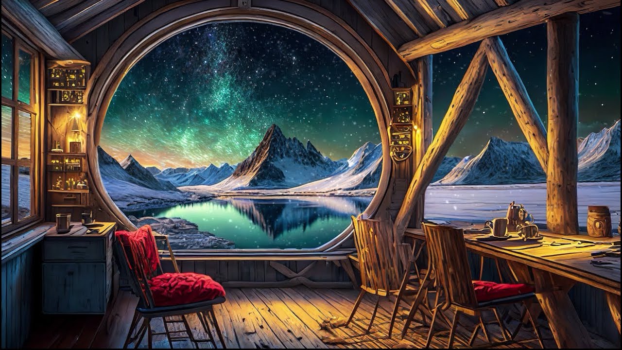 Vento Artico e Neve: Un ASMR Invernale per il Relax Profondo nella Baita per Dormire in 5 Minuti