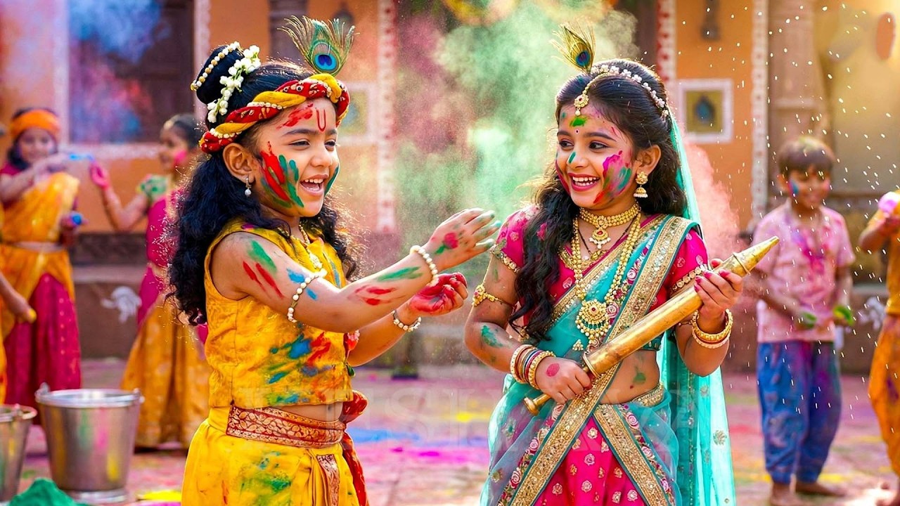 ब्रज में शुरू हुई होली की पहली मस्ती – कान्हा संग राधा || YMKN || Shree Krishan leela