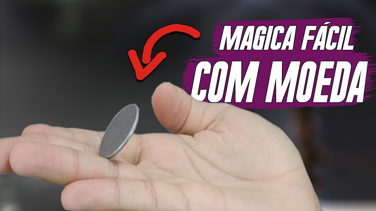 Truque de MÁGICA pra BUGAR a mente dos seus AMIGOS!! Tutorial (Moeda Acrobata)