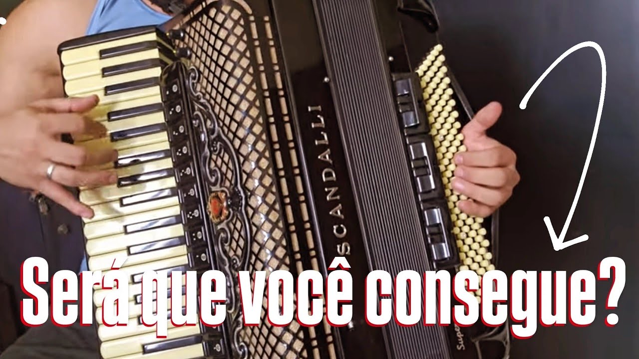 Exercício com ESCALAS juntando as mãos no #acordeon!