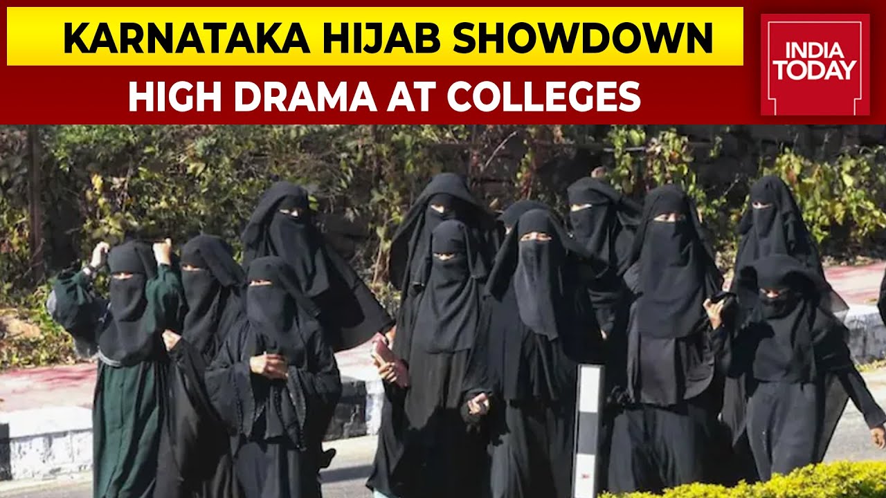 Karnataka Hijab Showdown: Screams, Shouts, Anger & High Drama In Karnataka Colleges