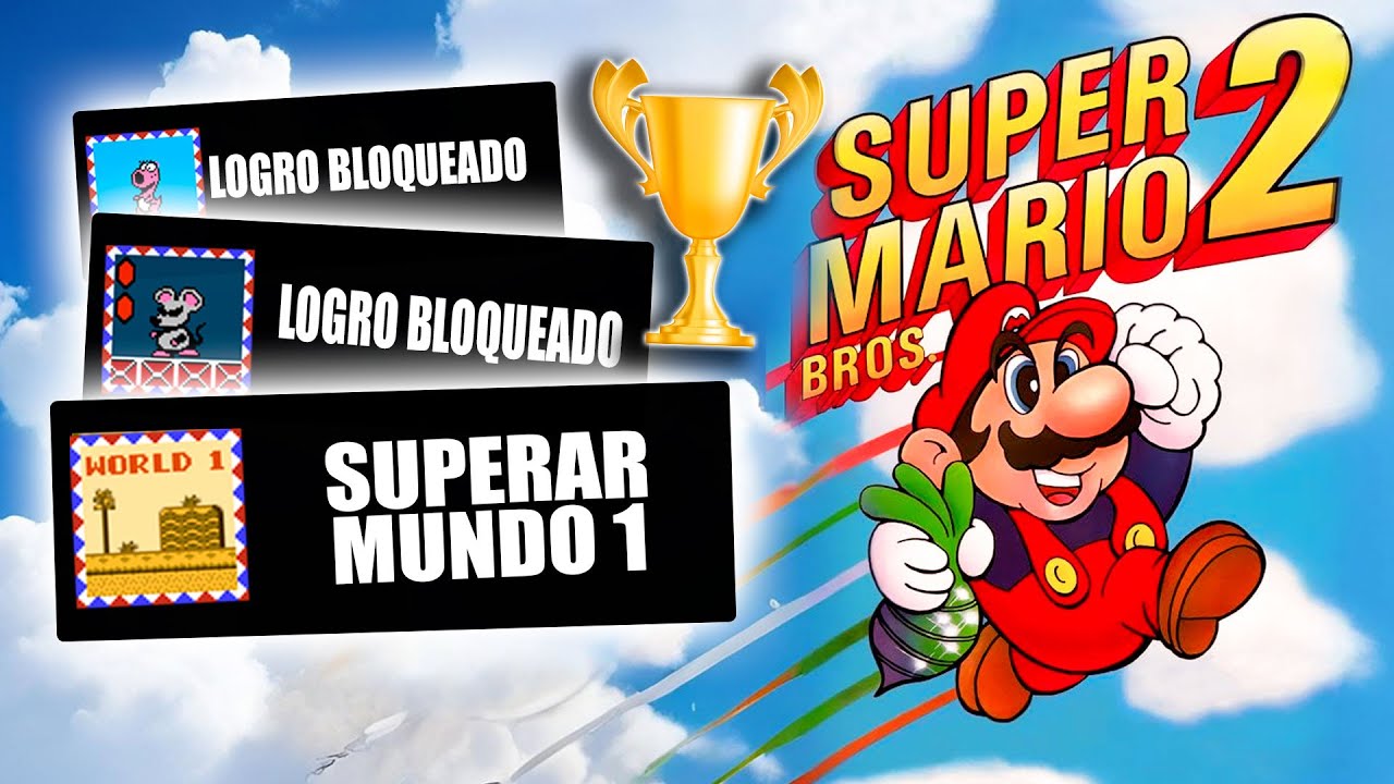 🍄 SACANDO LOGROS... Super Mario 2 (NES)