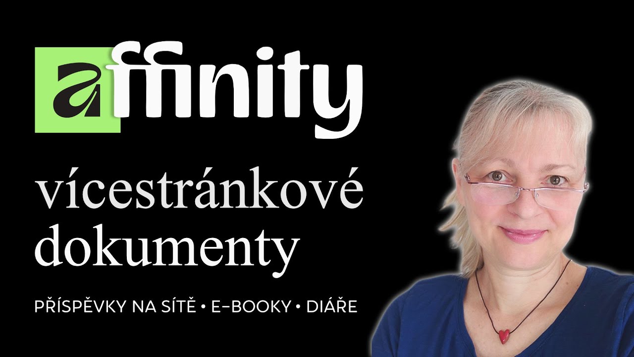 Affinity by Canva tutorial - jak na vícestránkový dokument - e-book, diář příspěvky na sítě