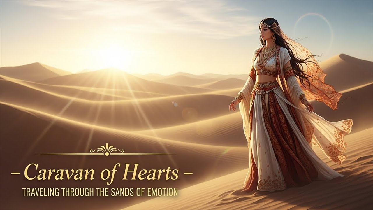 Caravan Of Hearts Traveling Through The Sands Of Emotion