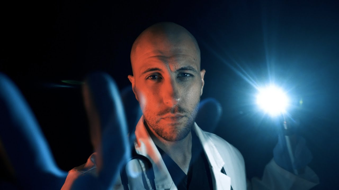 ASMR : Experimental Full Body Medical Exam: Intense Visual and Audio Triggers | Cranial Nerve Tests
