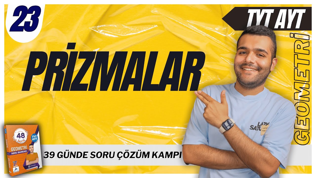 📐Dik Prizmalar Soru Çözümü 🔥39 Günde TYT-AYT Geometri Kampı | 23.Gün - Merkeze Teğet