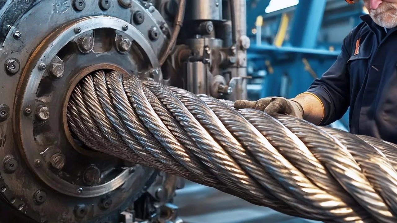 How $50M Heavy Duty Wire Ropes Are Made - Behind Amazing Heavy Production - Incredible Technology