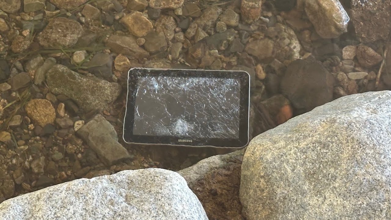 old Samsung tablet destruction