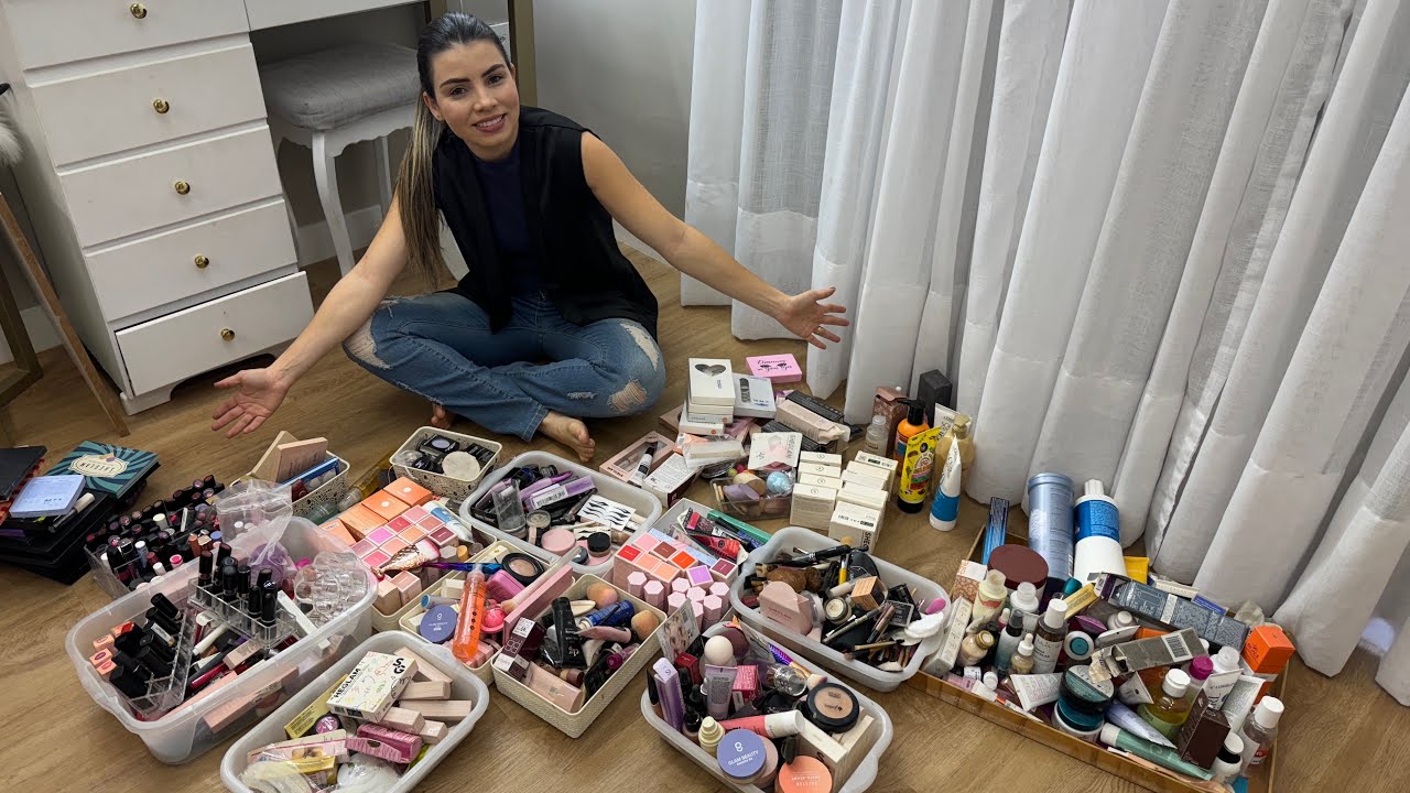 ACABEI COM MINHAS MAKES E COSMÉTICOS😱TIREI MUITA COISA ep.03| #menosémais #Minimalismo #PALOMASOARES