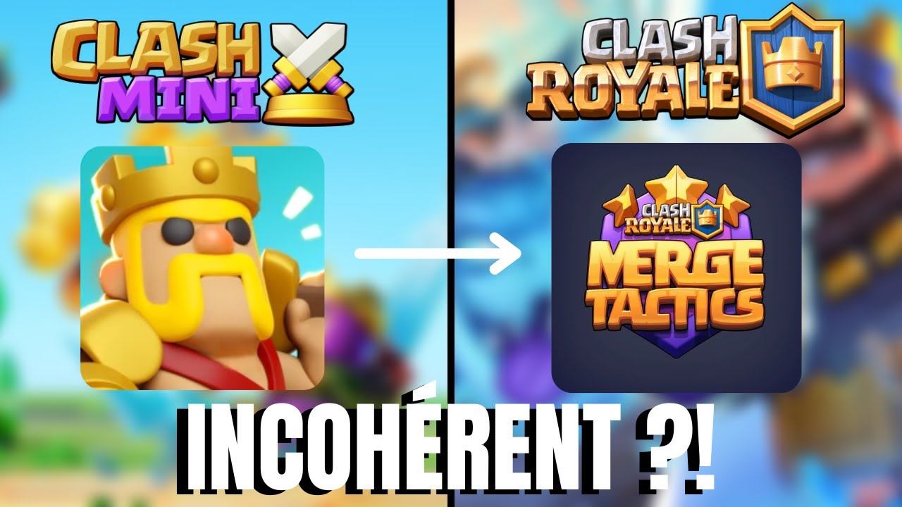 Supprimer Clash Mini pour cr&eacute;er Merge Tactics...