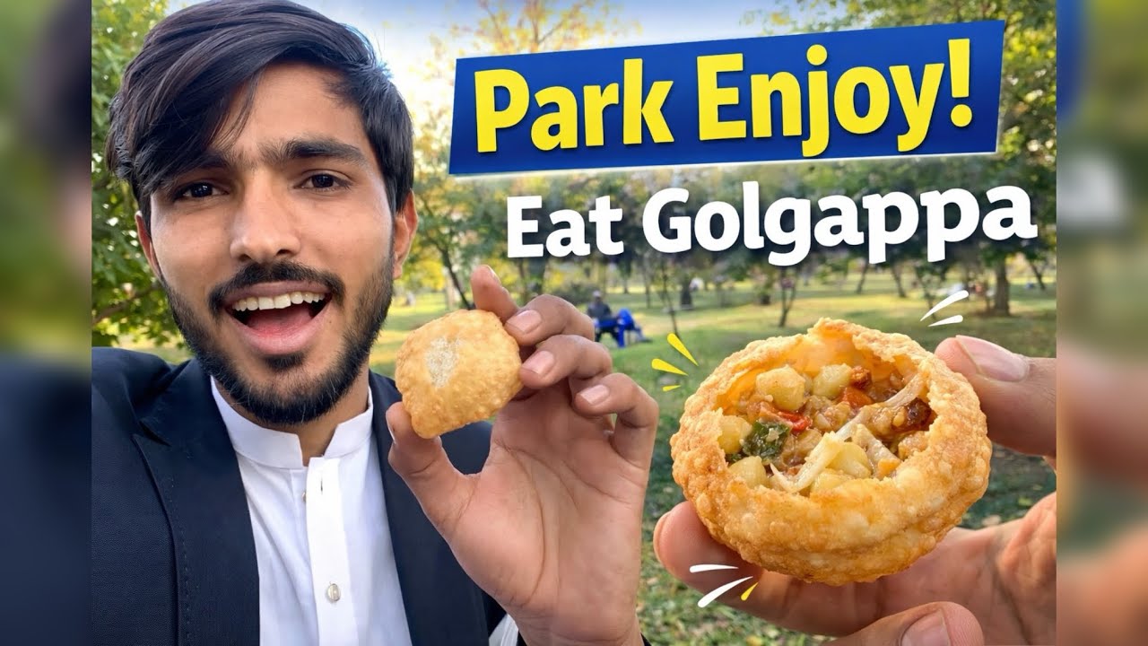 Park Enjoy & Eat Golgappa | Fun Time with Friends | Street Food Vibes