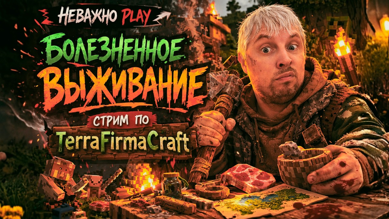 MINECRAFT | С модами | TERRA FIRMA CRAFT | СТРИМчик!!!