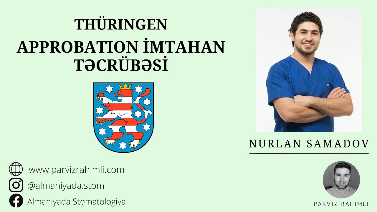 Approbation təcrübəsi (Nurlan Samadov) #10 | Almaniyada Stomatologiya