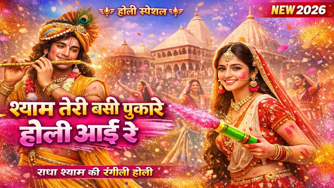 💖 “श्याम तेरी बंसी पुकारे – होली आई रे” 💖
