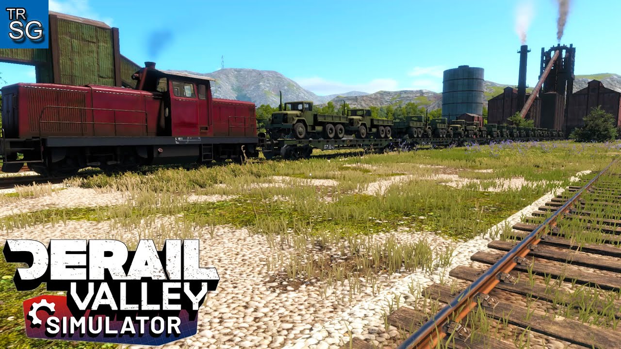 Derail Valley - Hauling Military Trucks to the Military Base! #64