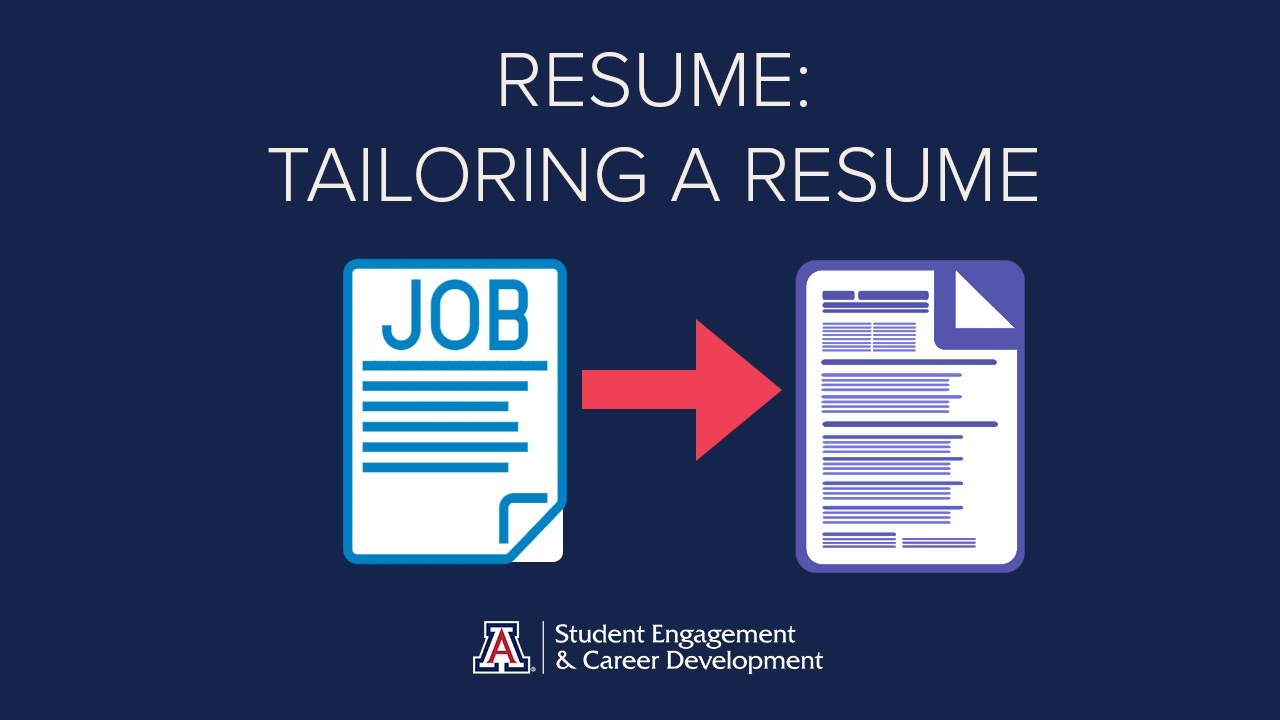 Resumes:  Tailoring a Resume