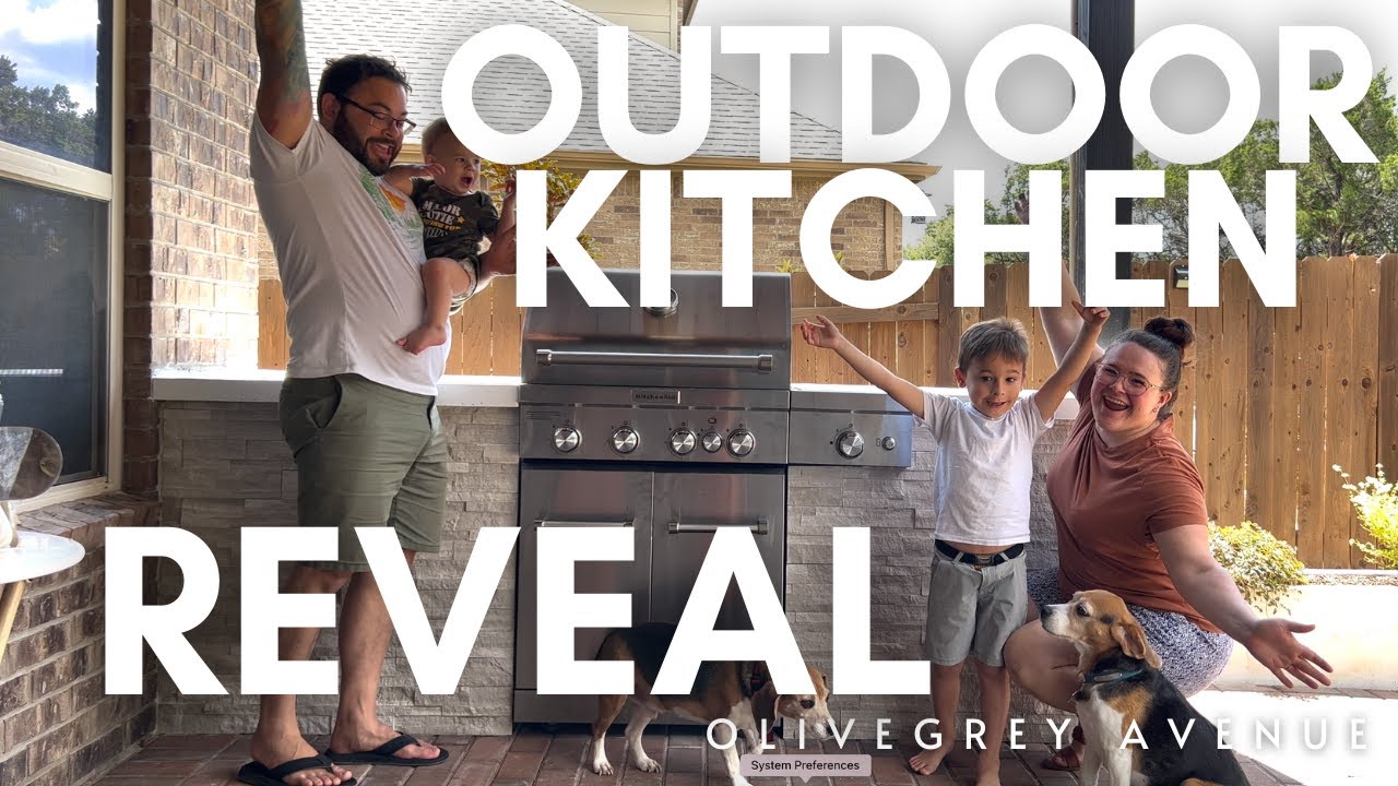 Final Steps Building our Outdoor Kitchen!
