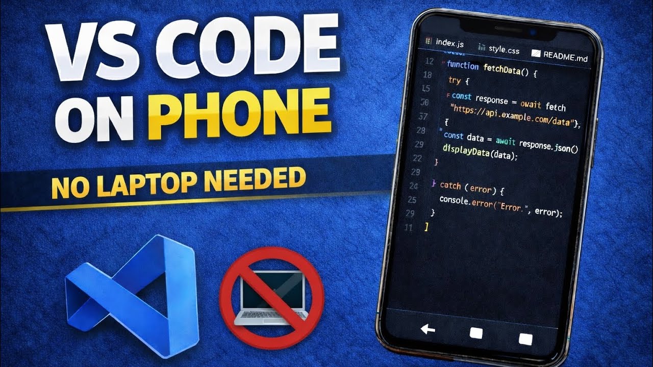 How to Install VS Code on Android Phone 📱 | Coding on Phone | No Laptop Needed (2026 Beginner Guide)