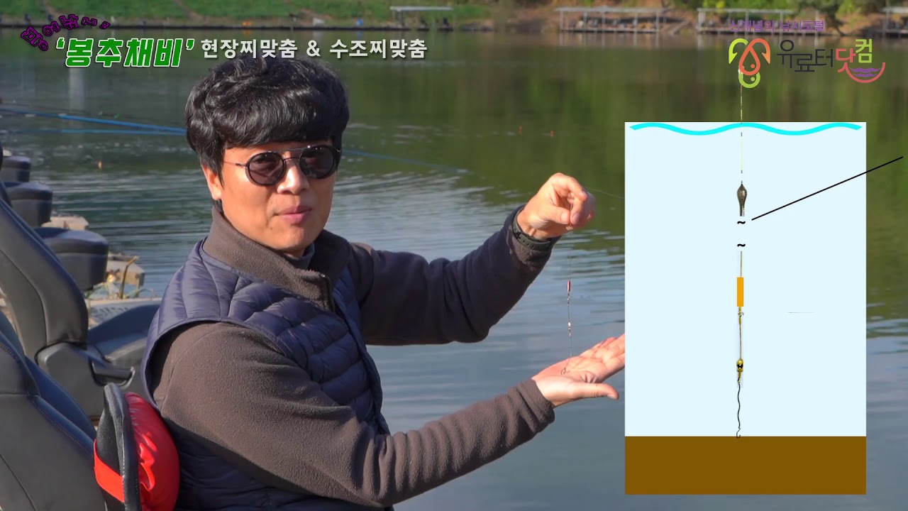 봉추채비 찌맞춤법 (현장 찌맞춤과 수조 찌맞춤의 2단입수)