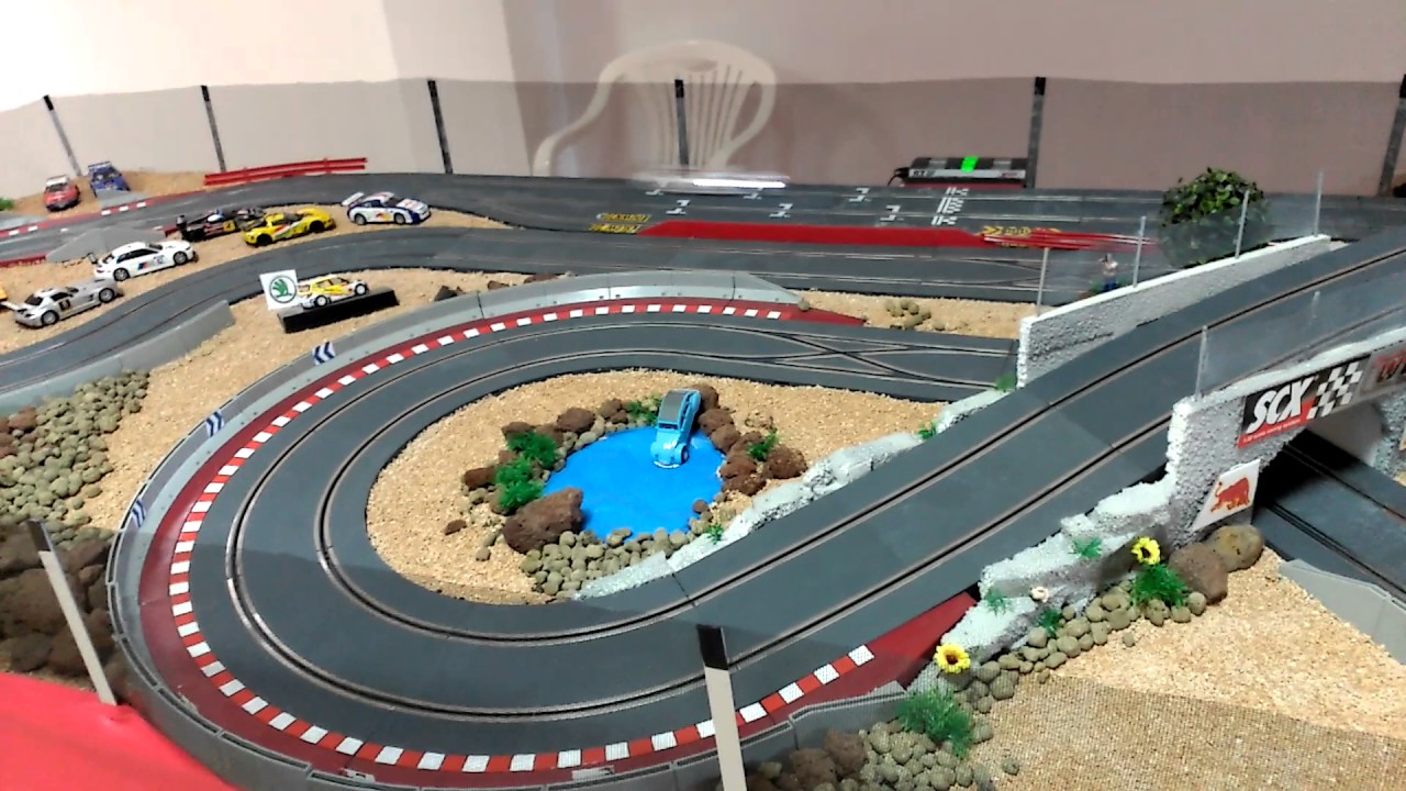 Simulador profesional de Rally  & Scalextric Wos para seis coches