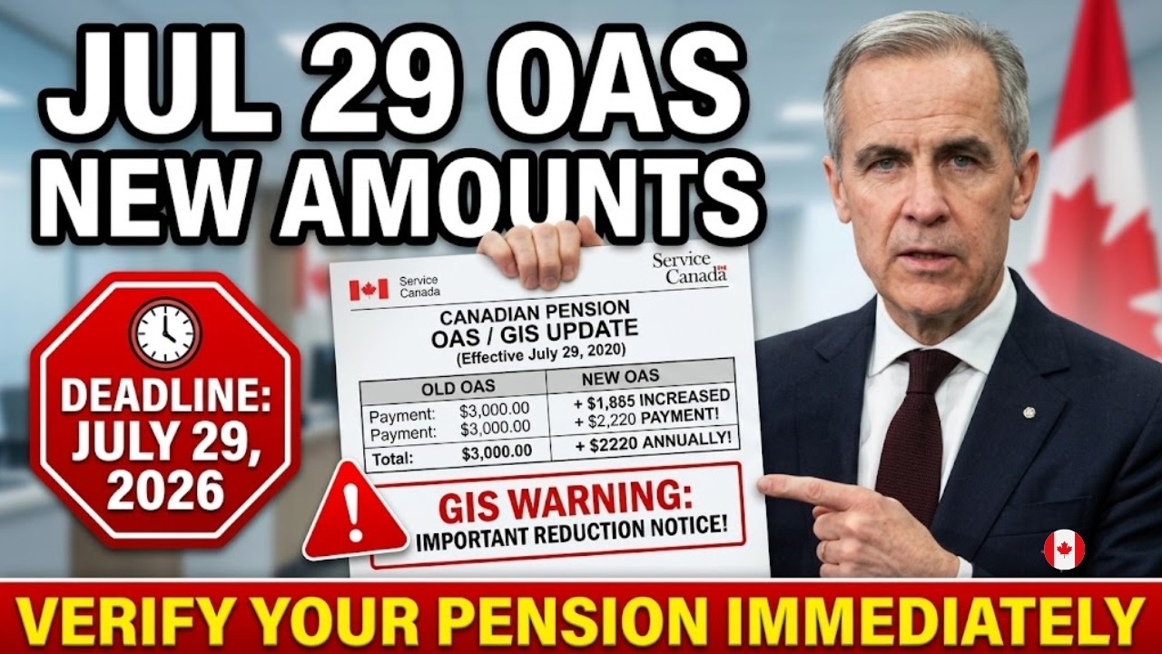 Увеличение выплат OAS в Канаде с 29 июля 2026 года: сколько вы получите на самом деле + важное пр...
