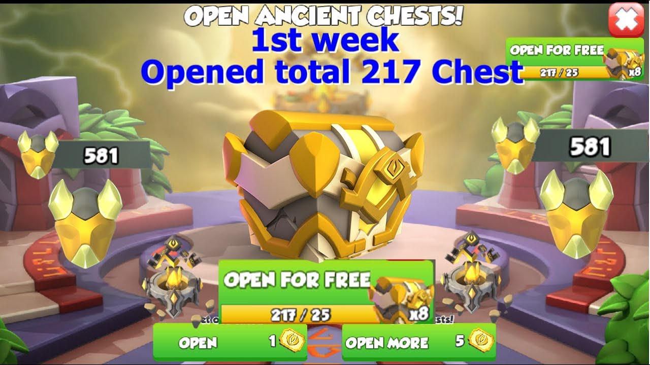 1st Week Opened 217 Ancient Energy Chest-Dragon Mania Legends | Origin of Energy Ancient Event | DML