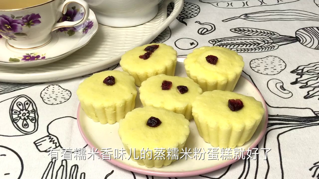 【彬彬有院】食•三分钟学会没有任何添加剂的糯米蒸蛋糕//Steamed cake with glutinous rice